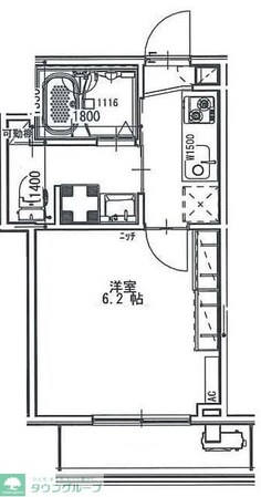アクシーズ新都心の物件間取画像